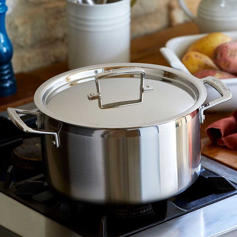 Le Creuset 3-PLY Stainless Steel Sauteuse 28cm image number 1